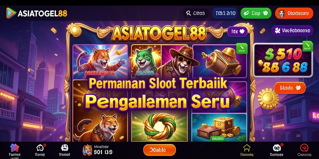 Tampilan menarik dari gameplay Slot ASIATOGEL88.