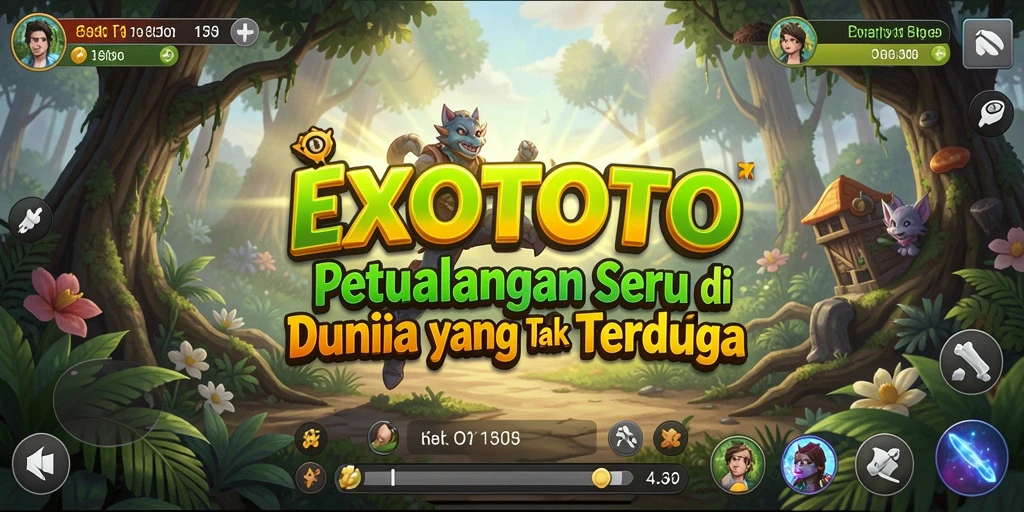 Tampilan gameplay <strong>EXOTOTO</strong> yang penuh petualangan dan tantangan seru.