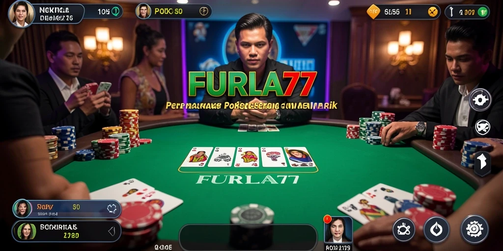 Tangkapan layar FURLA77 menunjukkan keseruan gameplay Poker yang mendebarkan.