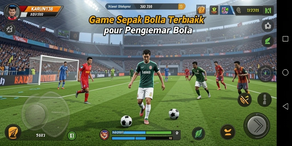 Tampilan menarik gameplay KARUN138 dalam dunia sepak bola.