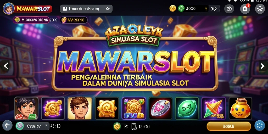 Screenshot gameplay MAWARSLOT dengan efek visual realistis.