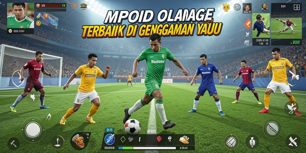 Tampilan utama gameplay MPOID dengan aksi olahraga yang mendebarkan.