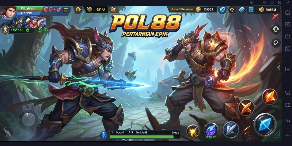 Gameplay mendebarkan dalam POL88 yang penuh strategi MOBA.