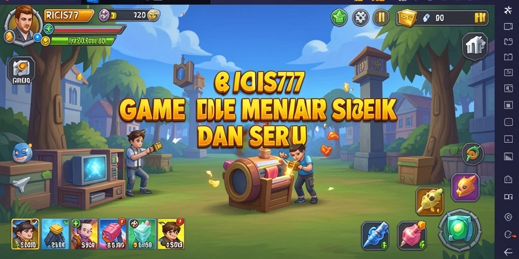 Screenshot RICIS77 menampilkan gameplay menarik dalam mode Idle.